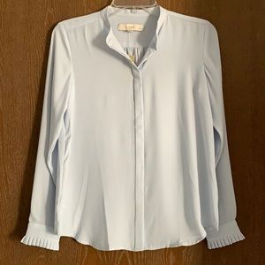 Loft button-down light blue blouse